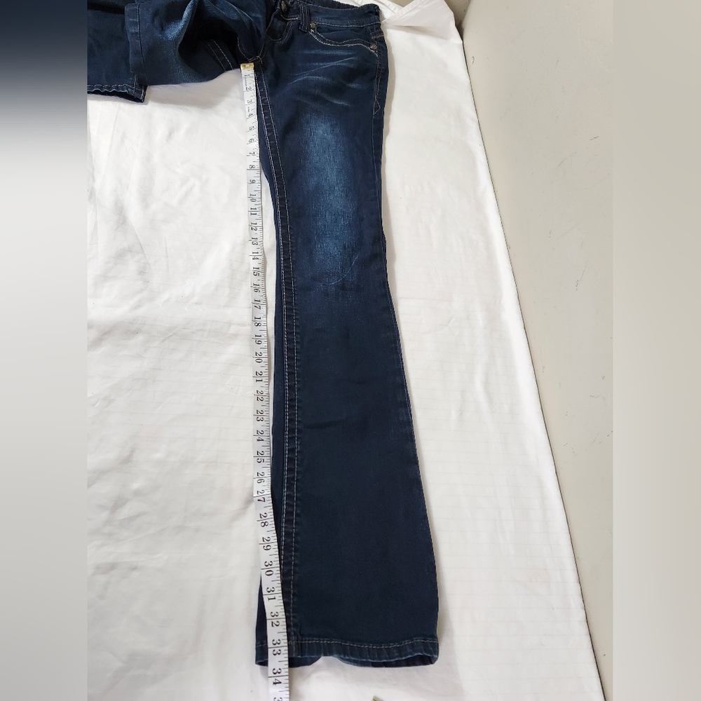 Grace In LA Dark Blue Boot Cut Jeans Size 26 SKU F20 - Picture 6 of 6